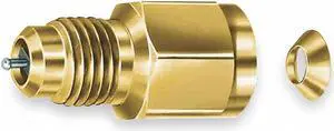 Jb Industries 1/4" Access Valve,  1/4" SAE M x 1/4 SAE F Connection Size A31614