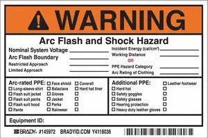 Label,  Personal Protection,  English,  Vinyl,  6" Width,  4" Height,  PK 5