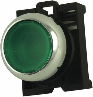 EATON M22M-DL-G Illum Push Button Operator,22mm,Green