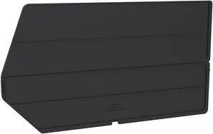AKRO-MILS 40260 Bin Divider, Black, 17-5/32 in. L, PK6