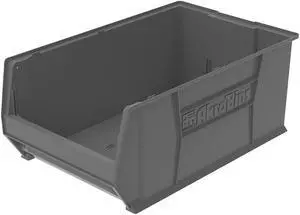 Super Size Bin,3.37 cu. ft. Vol Capacity AKRO-MILS 30290GREY