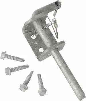 Locking pin secures inside of door