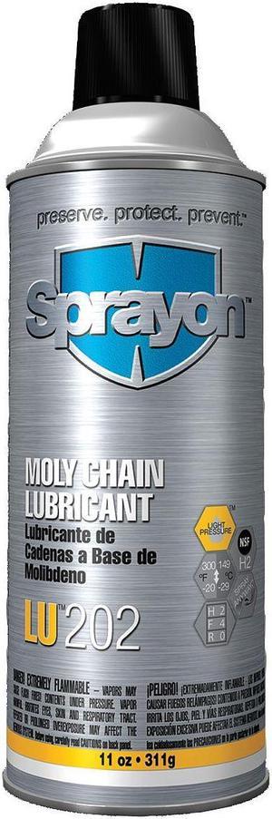 SPRAYON SC0202000 Moly Chain and Pin Lubricant, Aerosol, 11 Oz.