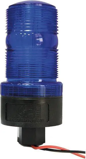 RAILHEAD GEAR M490-LED DCBP Warning Strobe,Blue,LED,12 to 90VDC