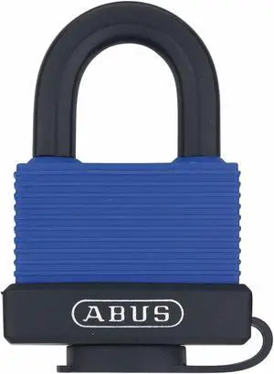 Abus Keyed Padlock, 25/32 in,Rectangle,Blue  70IB/45 KA