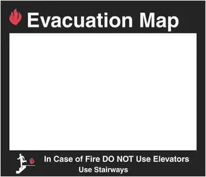 BRADY 102851 Evacuation Map Holder,Glow,11 x 11-1/2