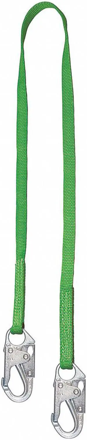 HONEYWELL MILLER 213TWLS-Z7/6FTGN Positioning Lanyard, 6 ft, Green