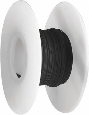 OK INDUSTRIES R28BLK-0100 Spooled Wrapping Wire, 28 AWG, Black, Kynar(R), 100 ft