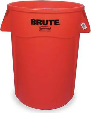 Rubbermaid Utility Container,44 gal.,Red  FG264360RED