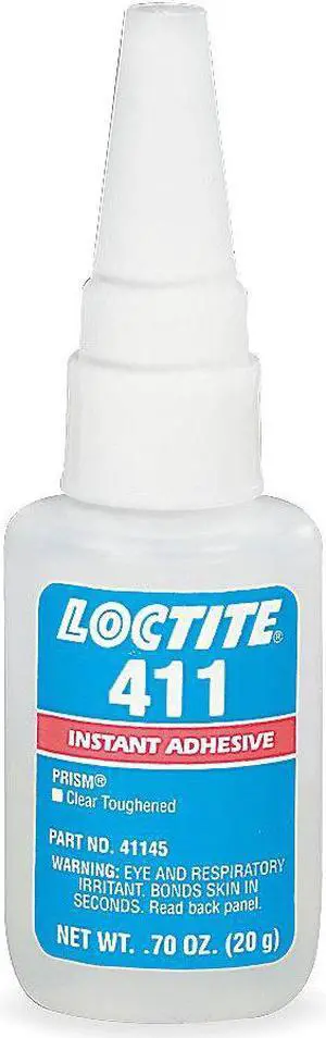 Clear 20g Instant Adhesive, Bottle Container Type, 30 sec. Begins to Harden