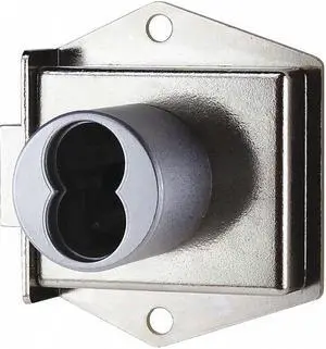 CCL 72623 Cabinet Dead Latch with Interchangeable Core, Brushed Chrome, 1-1/16"