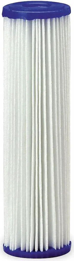 PENTAIR/PENTEK 155017-75 Pleated Filter Cartridge, 10 gpm, 30 Micron, 2-5/8"