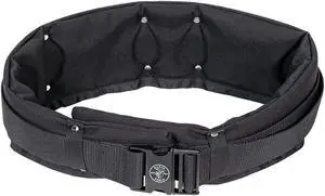 Tool Belt, L, Nylon, Black, Padded/Webbed
