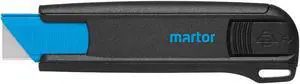 Martor Safety Knife, 1-17/32 in., Black/Blue   General Purpose 175001.02