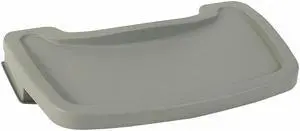 RUBBERMAID FG781588PLAT Youth Seating Tray, Platinum