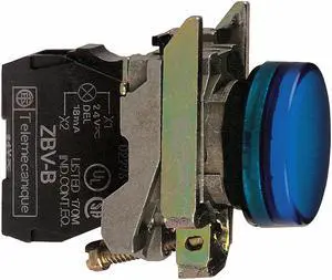 Schneider Electric Pilot Light,LED,24V,Blue  XB4BVB6