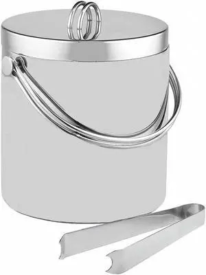 TABLECRAFT H303 Double Wall Ice Bucket w Tongs
