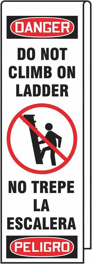 Accuform Ladder Shield Wrap  Reinforced Vinyl Includes Padlock with Key KLB761