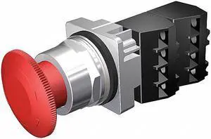 Siemens Non-Illuminated Push Button 30mm Red  Metal  52PR8W2G