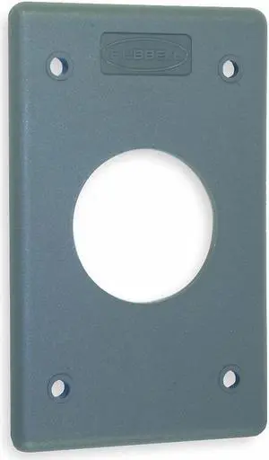 HUBBELL WIRING DEVICE-KELLEMS HBLP720FS Wall Plates, Number of Gangs: 1