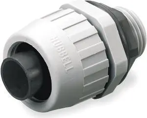 Nylon Insulated Connector, Connector Type: Straight, Conduit Size:  1/2"