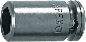 APEX MX-1108 Power Socket,1/4In Dr,1/4In,7/8In L