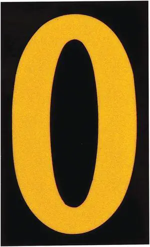 BRADY 5000-0 Reflective Numbers And Letters,0,PK25