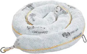 PIG BOM405 Sorbent Boom, 24 gal, 5 in x 10 ft, Oil, White, 4 PK PIG BOM405 Sorbent Boom, 24 gal, 5 in x 10 ft, Oil, White, 4 PK