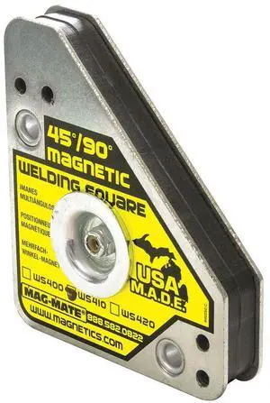 Mag-mate Magnetic Welding Square, 4-3/8in.L, 75 lb. Silver  Ceramic WS410AX3
