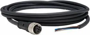 TELEMECANIQUE SENSORS XZCP1141L5 Cordset,16.4 ft.,Black,250VAC/300VDC