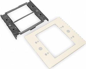 LEGRAND V4047C-2 Device Plate,Ivory,Steel,Plates