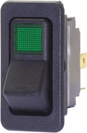 Rocker Switch, Contact Form: SPST, Number of Connections: 3, Terminals: Screw