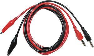 B&K PRECISION TL 5A Hook Clip Test Leads,Red/Black,Silicone