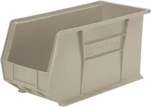 AKRO-MILS 30265STONE Hang & Stack Storage Bin, Plastic, Beige, 9 in H, 8 1/4 in