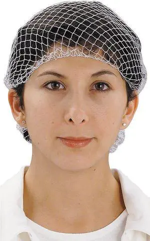 CELLUCAP HN6DBGRA Hairnet, Heavyweight Nylon, 26 in Dia., Brown, L, 144 PK