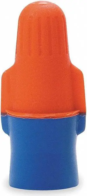 3M O/B+POUCH Twist On Wire Connector,22-12 AWG,PK100