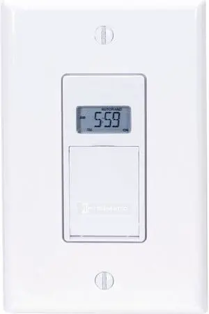 INTERMATIC EJ600 Timer,Digital,120V,12A,Wall Switch