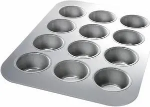 CHICAGO METALLIC 45125 Cupcake/Muffin Pan,12 Moulds