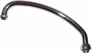 CHICAGO FAUCET L9E1JKABCP L Type Spout, Brass