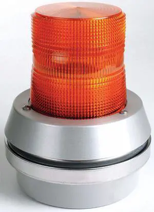 EDWARDS SIGNALING 51XBRFA120A Horn Strobe,Amber,Cast Aluminum,120VAC