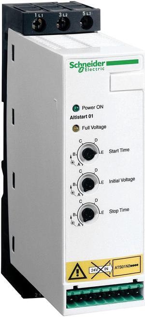 SCHNEIDER ELECTRIC ATS01N232RT Soft Start,440-480VAC,32A,3 Phase