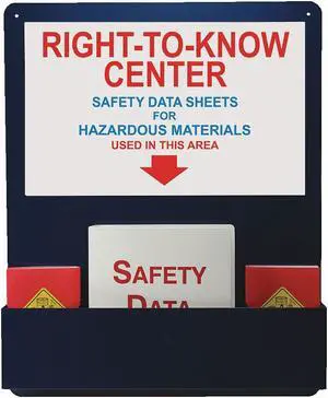 Accuform Right-To-Know Center,English,30 in. H  ZRS729
