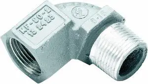 HUBBELL KILLARK MF-90-2WW IMC 90 Deg Elbow, 3/4 in, Threaded, Aluminum, Powder