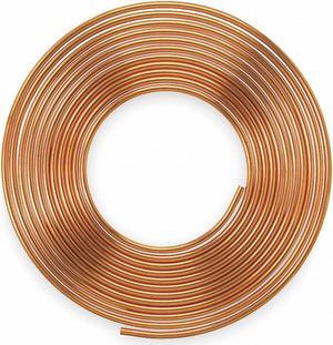 MUELLER INDUSTRIES KS03060 Coil Copper Tubing, 1/2 in Outside Dia, 60 ft