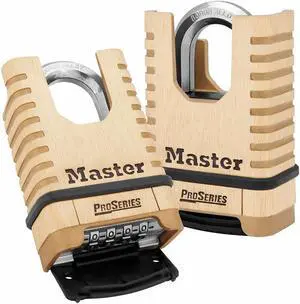 MASTER LOCK 1177 Combination Padlock,Bottom,Brass