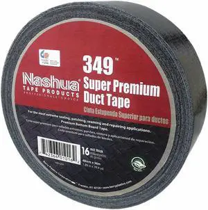 Duct Tape,48mm x 36m,16 mil,Black NASHUA 349