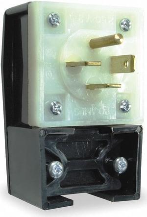 HUBBELL HBL8421C 4 Wire Industrial Angle Straight Blade Plug 250VAC 20A