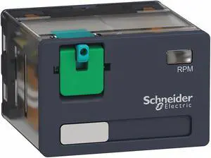 SCHNEIDER ELECTRIC RPM41BD Plug-In, General Purpose Relay, Square, 15 A, 14,