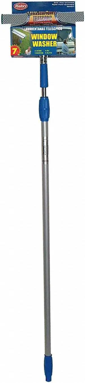 MALLORY 4-10NY-E MALLORY Blue/Silver 10 in Aluminum Window Washer and Squeegee
