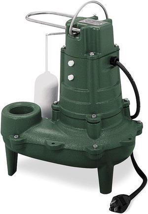 ZOELLER M267 Waste-Mate 1/2 HP 2" Auto Submersible Sewage Pump 115V Vertical